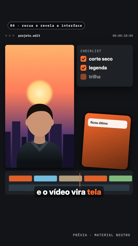 Câmera de motion, estética padrão