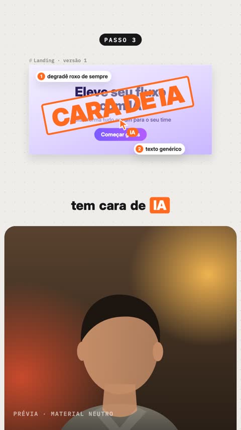 Cursor em cena, estética padrão
