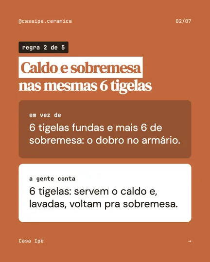 Mesa para 6 sem jogo completo, slide 2