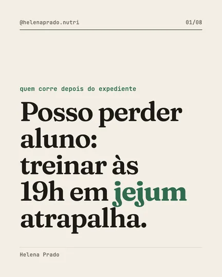 Treino em jejum depois do expediente, slide 1