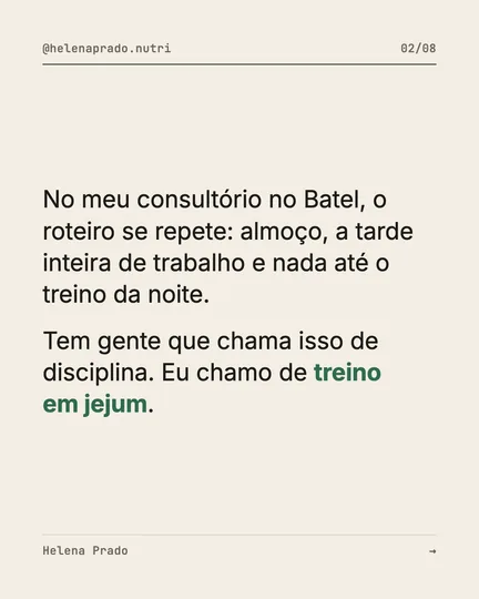 Treino em jejum depois do expediente, slide 2
