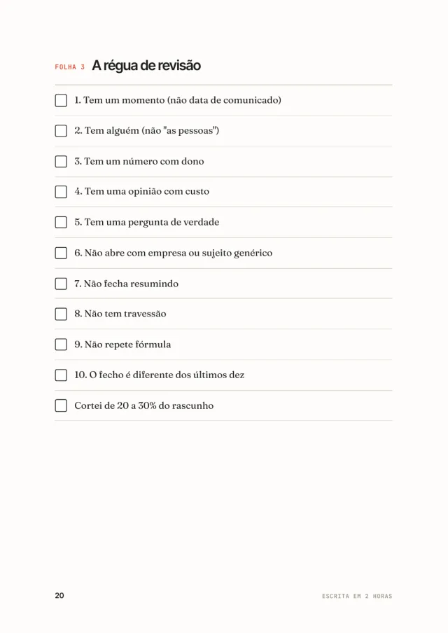Escrita em 2 Horas, página interna 3 de 3