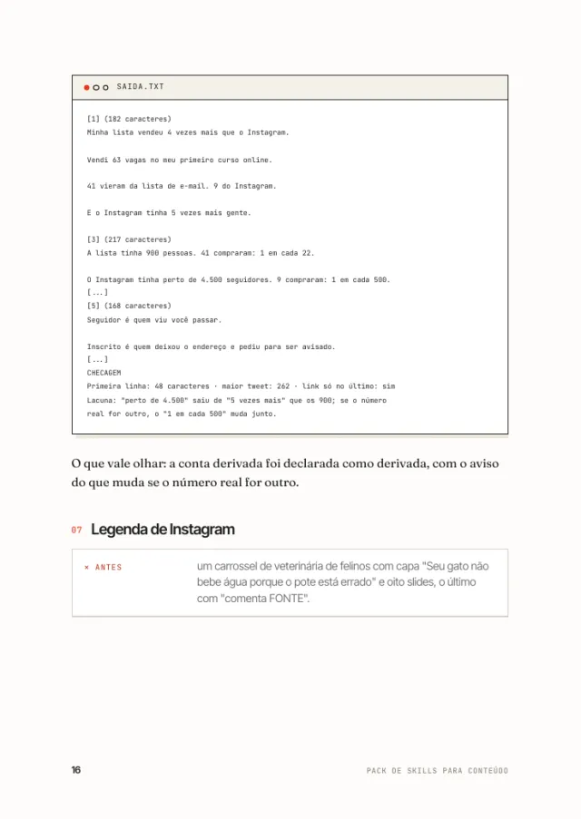 Pack de Skills para Conteúdo, página interna 3 de 3