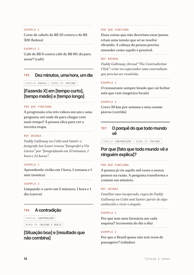 Títulos e Capas, página interna 1 de 3